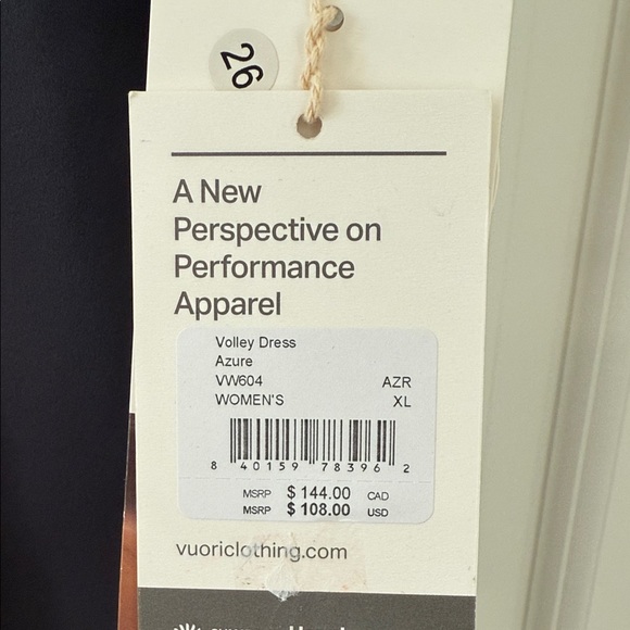 NWT Vuori Azure Performance Dress - Picture 2 of 7